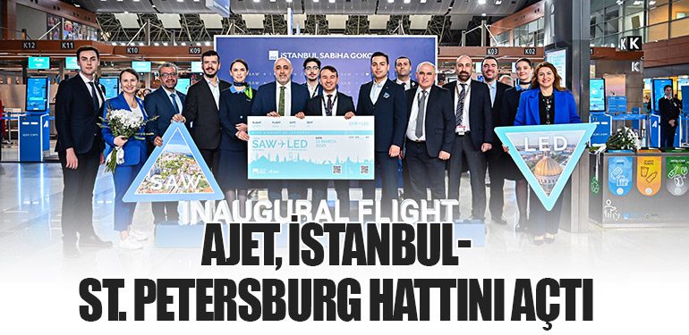 AJet, İstanbul- St. Petersburg hattını açtı