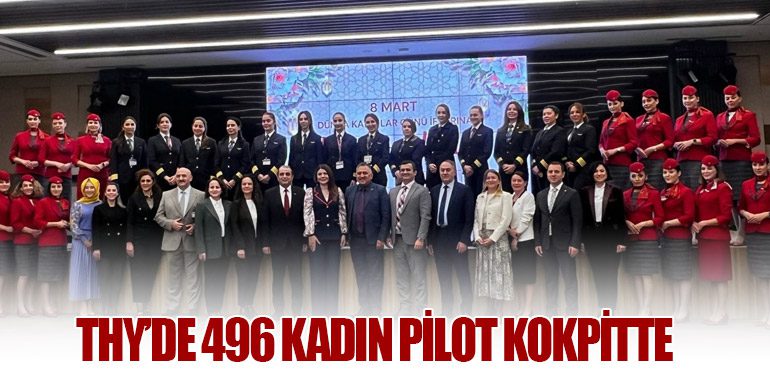 THY’de 496 Kadın Pilot Kokpitte